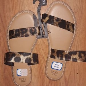 Cheetah print sandals